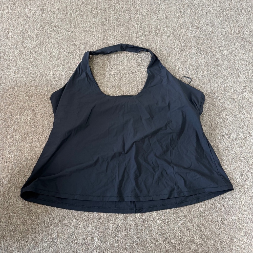 SKIMS Cling Matte Halter Top Obsidian‎ Black SL-TNK-10150W Womens 4X NWT